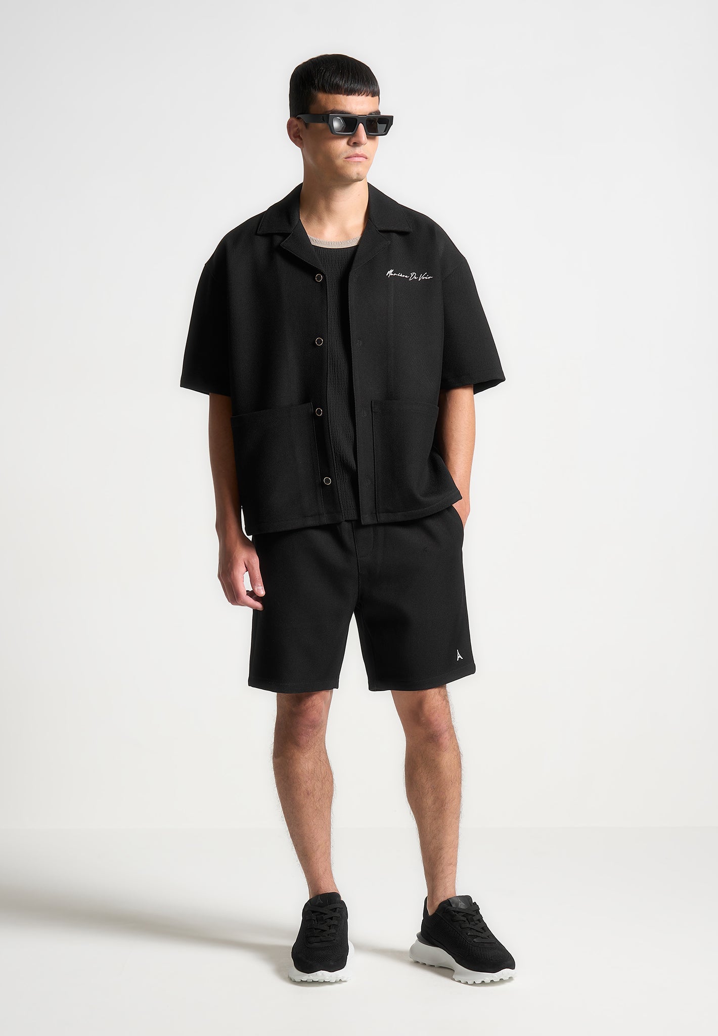 Eiffel Twill Shorts - Black