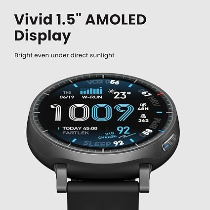 Amazfit Active Max Smart Watch, 1.5" AMOLED Display, GPS, iOS/Android - Image 3